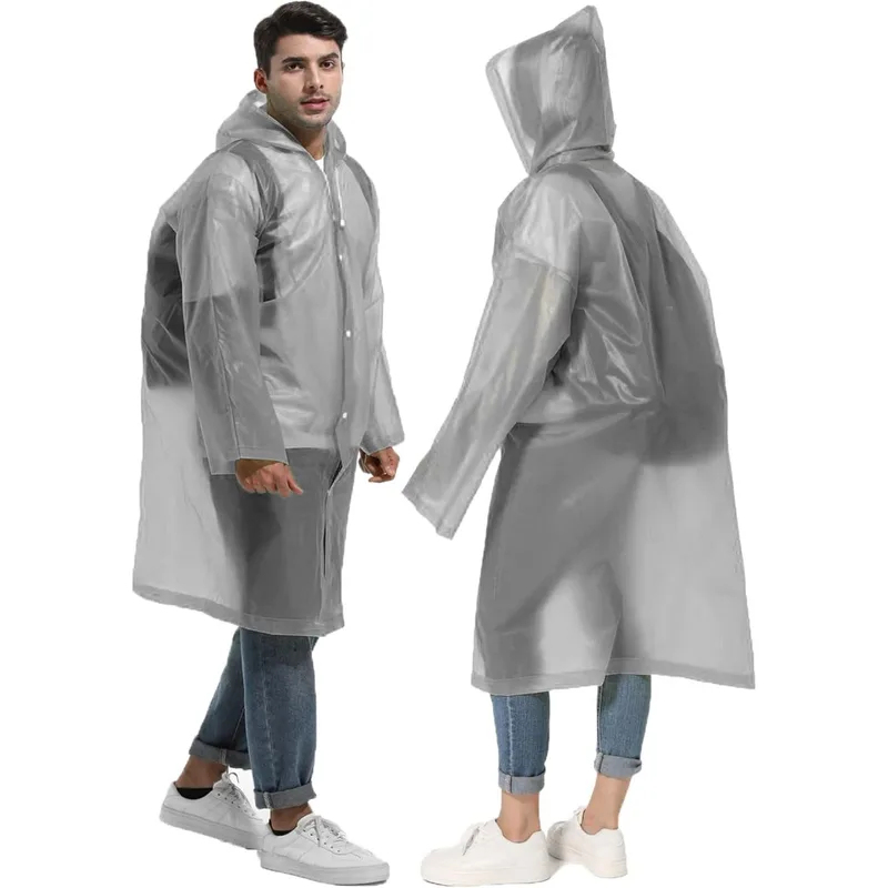 Running Gear Rain - Reusable Adult Rain Poncho, Waterproof Emergency