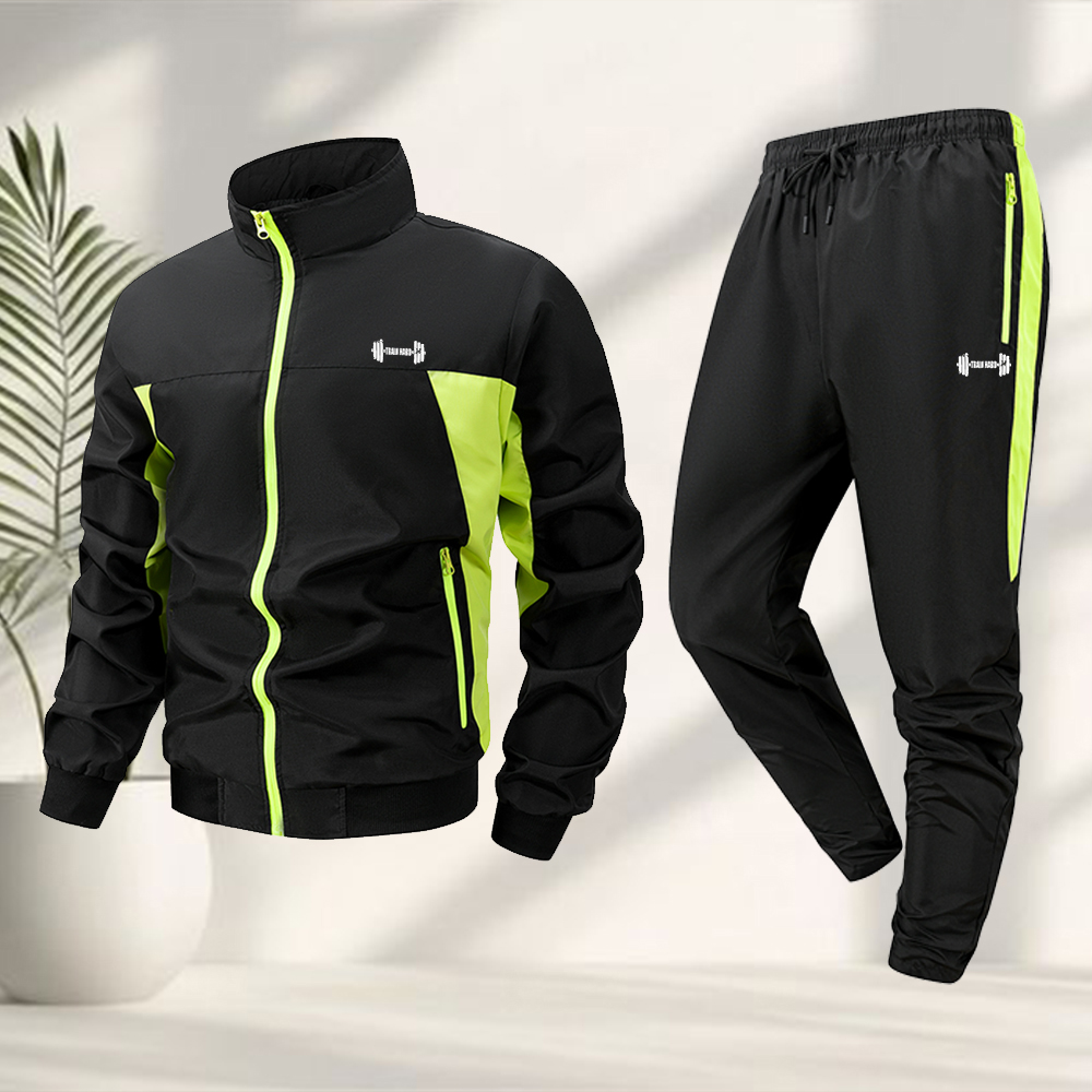 Running Gear Jacket - Men's Trendy Dumbbell Print Sports 2
