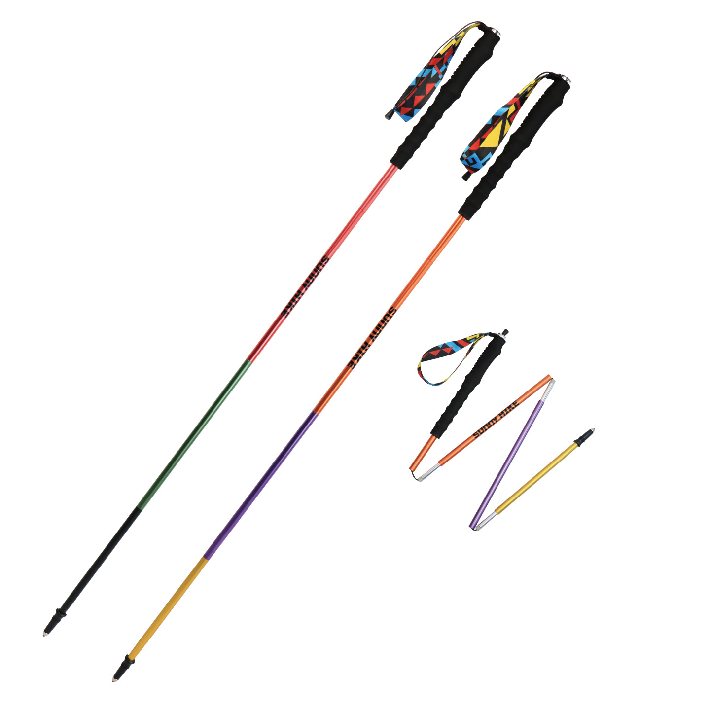 Ultralight 7075 Aluminum Foldi - огляд і ціна Trekking Pole Carbon