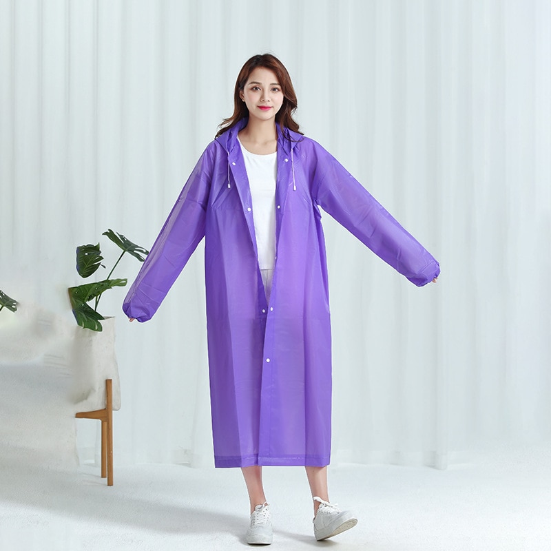 1pc Hooded Rain Coat Women Men - огляд і ціна Running Gear Rain