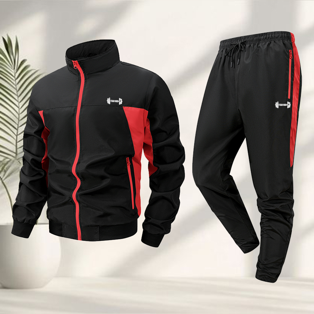 Men's Trendy Dumbbell Print Sp - огляд і ціна Running Gear Jacket